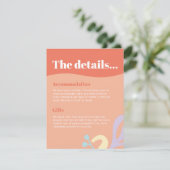 Confetti Collage Enclosure card Begleitkarte (Stehend Vorderseite)