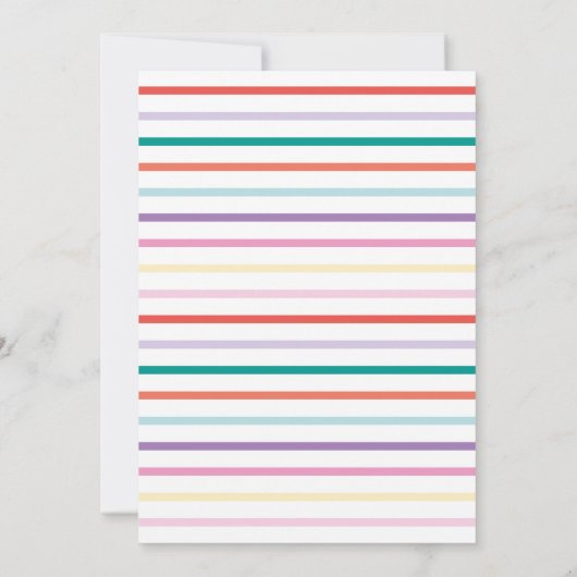 Confetti Collage Save the Date flache Karte (Rückseite)