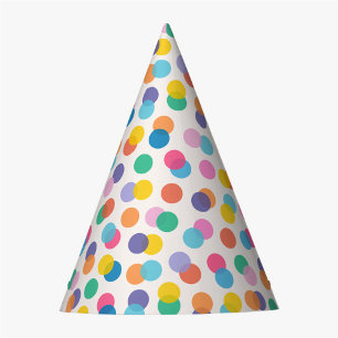 Confetti Colorful Polka Dots Kids Party Hat Partyhütchen