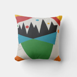 Confetti Cone Abstract Throw Pillow Kissen