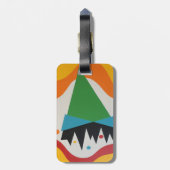 Confetti Cone Celebration Luggage Tag Gepäckanhänger (Rückseite vertikal)