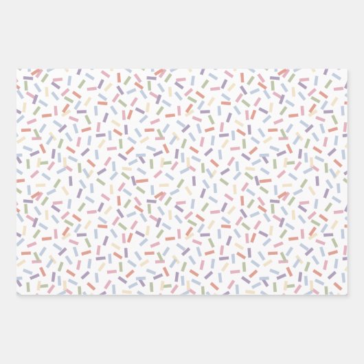 Confetti Contemporary (Sprinkles) Geschenkpapier Set (Vorderseite 3)