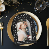 Confetti Countdown Arch New Years Foto-Karte Einladung