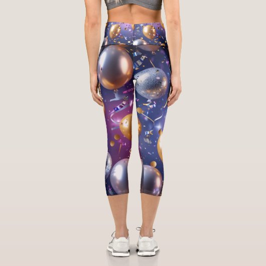 Confetti Countdown Capri Leggings (Rückseite)