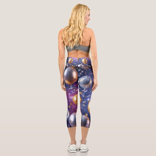 Confetti Countdown Capri Leggings (Rückseite)