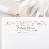 Confetti Crystals Pink Rose Gold Weißer Minimal (Insitu)