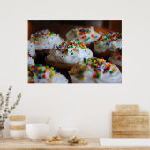 Confetti Cupcakes Print Poster (Küche)