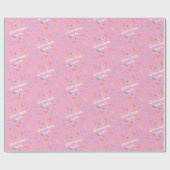 Confetti Custom Name Birthday Gift Geschenkpapier (Flach)