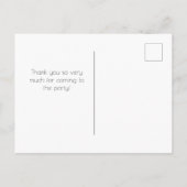 Confetti Danke-Card Postkarte (Rückseite)