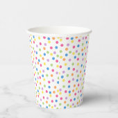 Confetti Dazzle (Punkte) Pappbecher (Rechts)