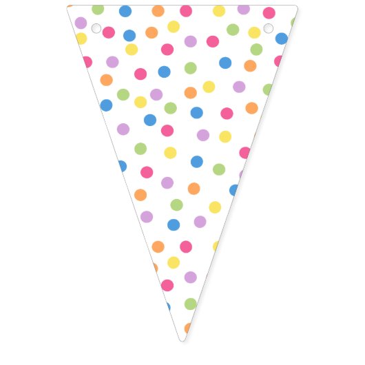 Confetti Dazzle (Punkte) Wimpelkette (Erste Fahne)