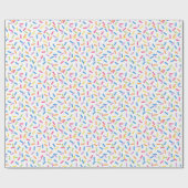 Confetti Dazzle (Sprinkles) Geschenkpapier (Flach)