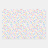 Confetti Dazzle (Sprinkles) Geschenkpapier Set (Vorderseite 3)