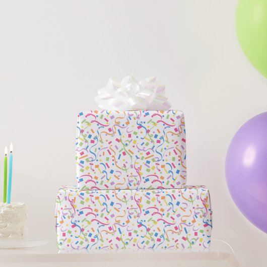 Confetti Dazzle (Überraschung) Geschenkpapier (Partygeschenke)