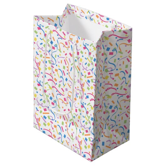Confetti Dazzle (Überraschung) Mittlere Geschenktüte (Vorderseite Schrägansicht)