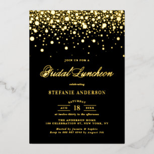 Confetti Dots Bridal Luncheon Folieneinladung