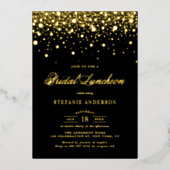 Confetti Dots Bridal Luncheon Folieneinladung (Vorderseite)