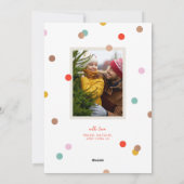 Confetti Dots Frohe Weihnachten 2 Foto (Rückseite)