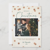 Confetti Dots Frohe Weihnachten 2 Foto (Vorderseite)