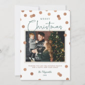 Confetti Dots Frohe Weihnachten 2 Foto (Vorderseite)