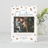 Confetti Dots Frohe Weihnachten 2 Foto (Stehend Vorderseite)