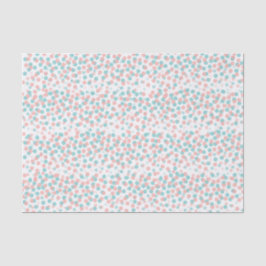 Confetti dots Korallengrün-Papier Seidenpapier