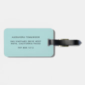 Confetti Dots Monogram Gepäcktag | See Gepäckanhänger (Rückseite horizontal)