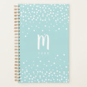 Confetti Dots Monogram Planer | See (Vorderseite)