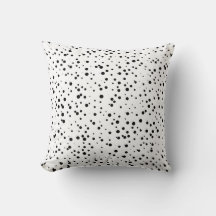 Confetti Dots Muster in Schwarz und Weiß