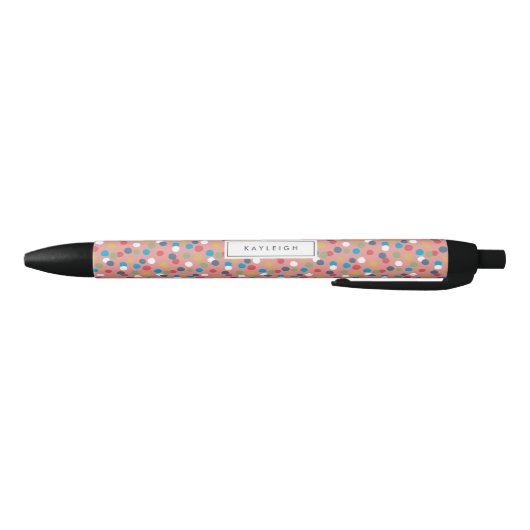 Confetti Dots Personalized Pen Kugelschreiber (Unterseite)