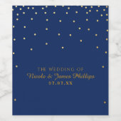 Confetti Dots Rodelbahn mit Aussicht Weinetikett (Einzelnes Label)