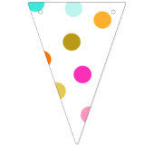 Confetti Dots Triangle Party Bunt Banner (Dritte Fahne)