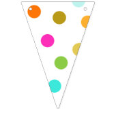 Confetti Dots Triangle Party Bunt Banner (Zweite Fahne)
