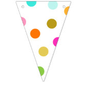 Confetti Dots Triangle Party Bunt Banner (Erste Fahne)