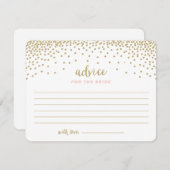 Confetti Duwer | Brautparty-Beratungs-Karten Hinweiskarte (Vorne/Hinten)