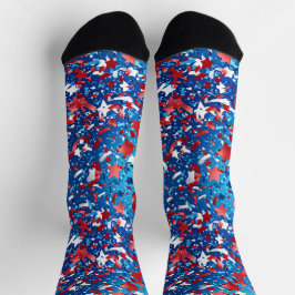 Confetti Explosion 4. Juli Crew Socks Socken