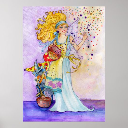 Confetti Fairy Print Poster (Vorne)