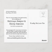 Confetti Farben Änderung der Pläne Verspätete Hoch Postkarte (Rückseite)