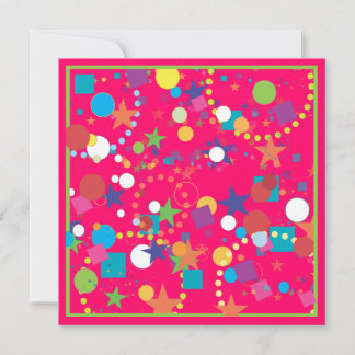 Confetti Feier Geburtstagsparty Einladung