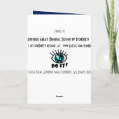 Confetti Feiertagskarte (Rückseite)