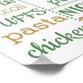 Confetti First Birthday Party unterzeichnet Plakat (Ecke)