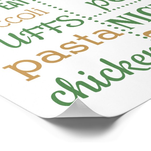 Confetti First Birthday Party unterzeichnet Plakat (Ecke)