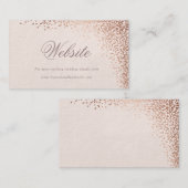 Confetti-Folie Imitate Folie Hochzeitswebkarte Begleitkarte (Vorne/Hinten)
