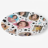 Confetti Foto 30. Geburtstag Pappteller (Schrägansicht)