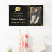 Confetti Foto Glückwunsch Graduate Name | Schule Banner (Insitu)