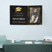 Confetti Foto Glückwunsch Graduate Name | Schule Banner (Messeveranstaltung)