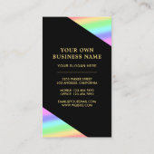 Confetti Fragrance Colorful Rainbow Parfüm Flasche Visitenkarte (Rückseite)