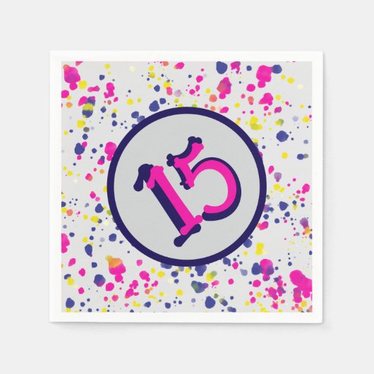 Confetti Fun Sprinkles Design 15 Serviette (Vorderseite)