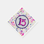 Confetti Fun Sprinkles Design 15 Serviette (Ecke)