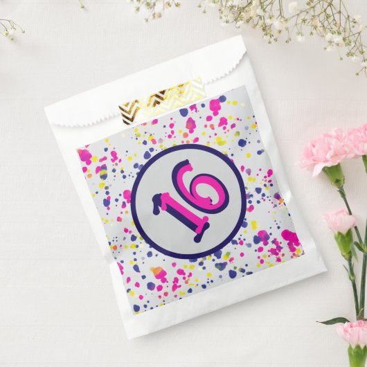 Confetti Fun Sprinkles Design 16 Geschenktütchen (Versiegelt)